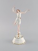 Rosenthal art 
deco 
porcelænsfigur. 
Ballerina. 
1930'erne.
Måler: 23,5 x 
11,5 cm.
I flot ...