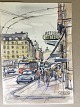 Kai Molter 
(1903-77):
Hotell 
Astoria, 
Vasagatan 10 i 
Stockholm.
Tusch og 
akvarel på 
papir ...