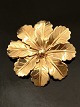 14 karat guld broche D. 3,6 cm. stemplet Guldvirke 585 emne nr. 504454