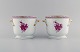 Herend Chinese 
Bouquet 
Raspberry. To 
urtepotter i 
håndmalet 
porcelæn 
modeleret med 
hanke. Midt ...