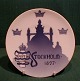 Royal Copenhagen Commemorative plate 1897, Industrial Exhibition in Stockholm.