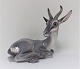 Dahl Jensen. Porcelænsfigur. Antilope. Model 1237. Længde 18,5 cm. (1 sortering)