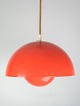 Flowerpot 
loftslampe, 
designet af 
Verner Panton 
(1926-1998) VP1 
i orange farve 
fra ...