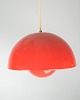 Flowerpot 
loftlampe, 
designet af 
Verner Panton 
(1926-1998) VP1 
i orange farve 
fra ...