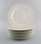 Raija 
Uosikkinen for 
Arabia. 10 rare 
Pitsi dinner 
plates with 
floral 
decoration. 
Dated ...