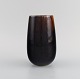 Carl Harry Stålhane (1920-1990) for Rörstrand. Vase i glaseret keramik. Smuk metallisk glasur i ...