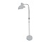 Hvid Kaiser 
Dell Idell 
standerlampe 
med sort 
stofledning.
Produceret hos 
Fritz ...