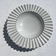 Hedehus 
keramik, Bord 
fad med hvid 
glasur, 20,5cm 
i diameter, 4cm 
høj *Rigtig pæn 
stand*