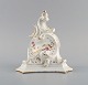 Antique wall 
console in 
hand-painted 
porcelain with 
flowers and 
gold 
decoration. 
Germany, 19th 
...