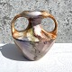 Arabia, Vase, Marmoreret lustreglasur, 18cm høj, 18cm bred, Made in Finland *Pæn stand*
