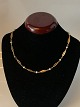 Elegant Halskæde med perler i 14 karat GuldStemplet 585Længde 41 cm caPæn og velholdt stand