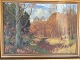 Gustav P. 
Rimmer 
(1904-88):
Efterårsskov.
Olie på 
lærred.
Sign.: GP 
Rimmer.
65x94 ...