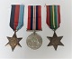 England. 3 
krigsmedaljer. 
The pacific 
Star. The 
1939-45 Star. 
The War medal. 
Disse givet til 
...