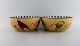Catherine 
McClung for 
Lenox. "Winter 
greetings 
everyday". Two 
large bowls in 
glazed 
stoneware ...