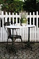 Gammelt fransk 
bistro / 
cafébord i 
støbejerns 
understel med 
løvefødder 
i original 
grøn farve ...
