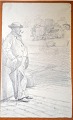 Kittendorff, 
Johan Adolph 
(1805 - 1902) 
Denmark: From 
Grøntorvet. 
Signed. 
Drawing. 20.5 x 
12.8 ...