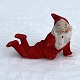 Lying Bisquit 
Porcelain 
Christmas 
Santa, 6 cm 
wide, 3 cm 
high, From the 
beginning of 
the 1990s ...