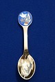 Michelsen Christmas spoon 1985 of Danish gilt 
sterling silver