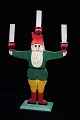 Old Swedish 
Santa Claus 
candlestick in 
carved wood 
from the 50s, 
painted with a 
fine patina and 
...
