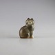 Stentøjsfigur af kat i grålige farverLisa Gustavsberg1. sorteringHøjde: 10 cmBredde: ...