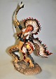 Håndbemalet 
porcelæns 
figur, Franklin 
Mint Native ...