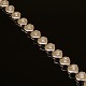 Tennisarmbånd i 14kt hvidguld med hjerteformede led prydet med 34 diamanter på hver ca. 0,03ct. ...