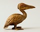 Wiener bronze. Sjælden art deco pelikan udført i bronze. 1930'erne.  Måler: L 10,5 x H 7,0 ...