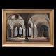 Peter Kornbeck maleriPeter Kornbeck, 1837-94, olie på lærredParti fra ItalienSigneret og ...