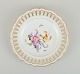 Antik Meissen 
gennembrudt 
tallerken i 
håndmalet 
porcelæn ...