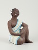 Mari Simmulson figur.
Sjælden keramikfigur af halvnøgen Tahiti-kvinde. Upsala-Ekeby.
ca. 1960.