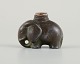 Just Andersen (1884-1943), Danmark. Sjælden og tidlig miniature beholder i form af elefant i ...