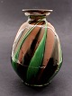 H A Kähler keramik vase 26 cm. signeret HAK lille brændings fejl emne nr. 520267