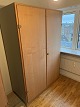 Børge Mogensen 
& Grethe Meyer 
boligensbyggeskabe, 
klædeskab 
udført i Oregon 
Pine og grå 
lakeret ...