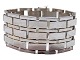 14 Carat white 
gold, wide 
Block bracelet 
with seven 
rows. Heavy 
quality.
PLEASE NOTE 
THAT ...