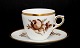 Royal 
Copenhagen, 
Brun Rose, 
Kaffekop. Nr. 
688/9452. Højde 
6 cm. Diameter 
7,5 cm. 
Underkop ...