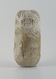 Christina Muff, dansk samtidskeramiker (f. 1971).Unique, handcarved vase in stoneware clay. ...