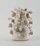 Christina Muff, dansk samtidskeramiker (f. 1971).Large unique stoneware sculpture in offwhite ...