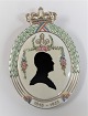Royal Copenhagen. Silhouette platte. Prins Ernst August. Hertug af Cumberland & Brunswick. ...