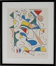 Ejler Bille 
(1910-2004)
Abstrakt 
komposition 
320/500
Farve 
litografi i 
helt ny sort 
...