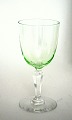 Holmegaard glasværk 1900-30, Pfeiffer Glas.Rhinskvin, hvidvin neon eller urangrøn kumme. Højde ...
