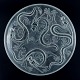 Josef Inwald, 
large art glass 
bowl in Barolac 
glass, designed 
with dragons in 
oriental ...