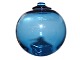 Kastrup Holmegaard turkisblå kugle med øksen til ophæng eller til at komme i toppen af en vase ...