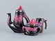Vallauris, 
France, coffee 
pot, lidded 
bowl and a 
coffee mug. 
Luster glaze.
1960/70s.
In good ...
