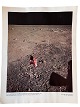 Originalt NASA farveoffsetfotografi fra Apollo 11 månelandingen i juli 1969. Det amerikanske ...