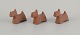 Stig Lindberg 
(1916-1982), 
three "Scotty" 
dogs in 
stoneware for 
Gustavsberg.
Approx. 1960s.
In ...