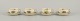 Rosenthal, 
Tyskland, 
"Sanssouci". 
Fire 
mokkakopper med 
tilhørende 
underkopper 
dekoreret med 
...