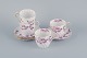 Tuscan, 
England, Bone 
China. Fire sæt 
store 
kaffekopper med 
tilhørende 
underkopper 
dekoreret med 
...