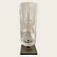 Rosenthal glas, Berlin, Klar med røgfarvet fod, 17cm høj, 6cm i diameter, Design Georg Butler ...