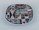Atterberg for 
Upsala Ekeby, 
ceramic dish 
hand painted 
with geometric 
fields.
Model number 
...