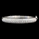 Diamantarmring 
i 18 kt. 
hvidguld med 
samlet ca. 1.52 
ct. 
Prydet med 20 
brillantslebne 
...